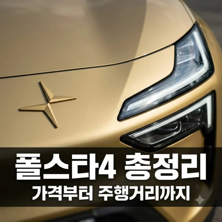 폴스타4 가격 주행거리 완벽 가이드 | 뒷유리 없는 전기 SUV의 혁신과 실구매 팁