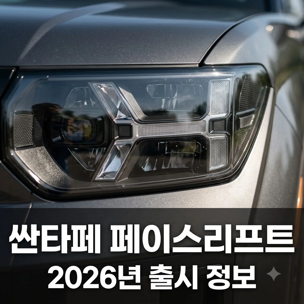싼타페 페이스리프트 출시일 가격 정보 총정리: 디자인과 성능 변화 3가지