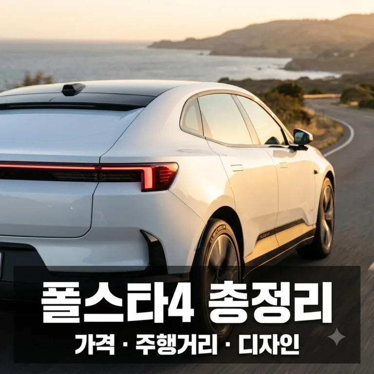 폴스타4 가격 주행거리 완벽 가이드 | 뒷유리 없는 전기차의 혁신