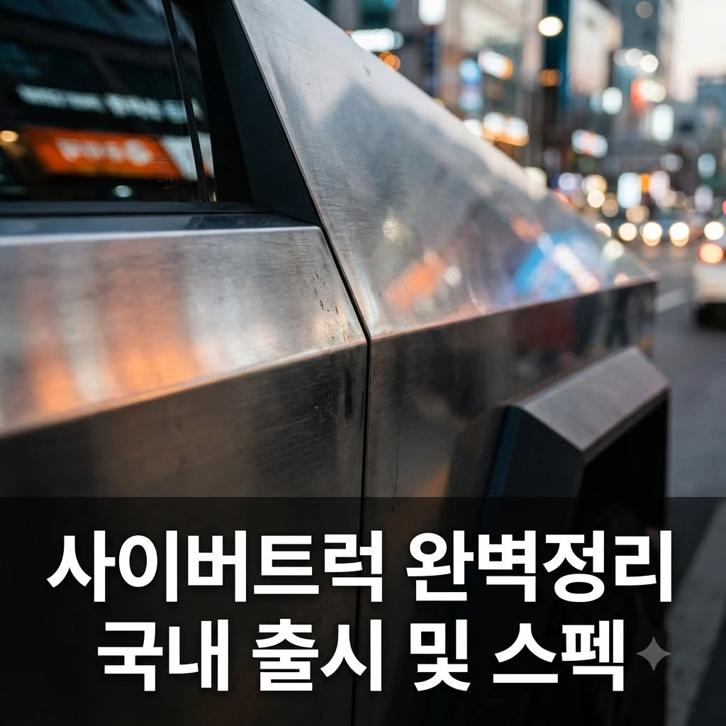 사이버트럭 한국 출시 및 가격 정보 총정리! 스펙부터 실물 특징까지