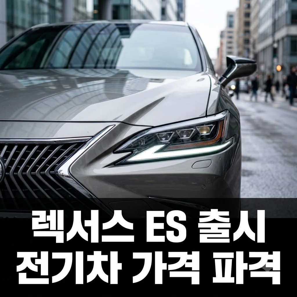 렉서스 ES 풀체인지 출시! 전기차가 하이브리드보다 저렴한 이유