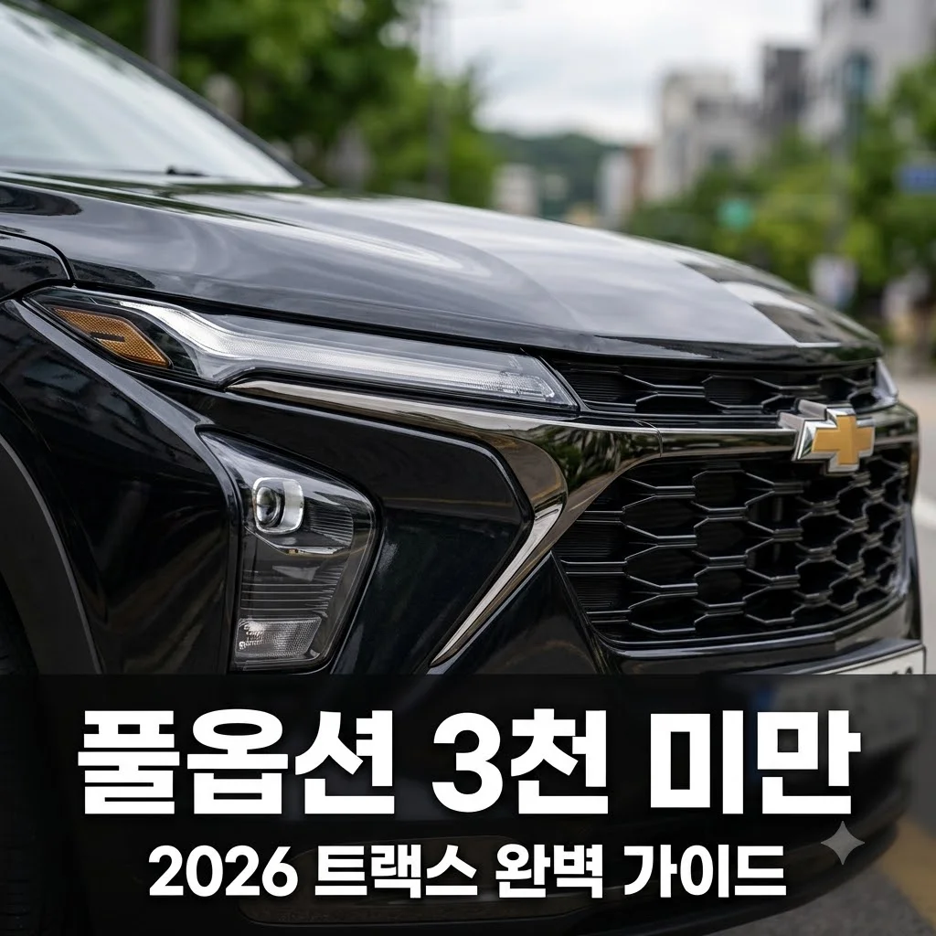 트랙스 크로스오버 2026 가격 트림 완벽 정리 풀옵션 3천 미만 가성비