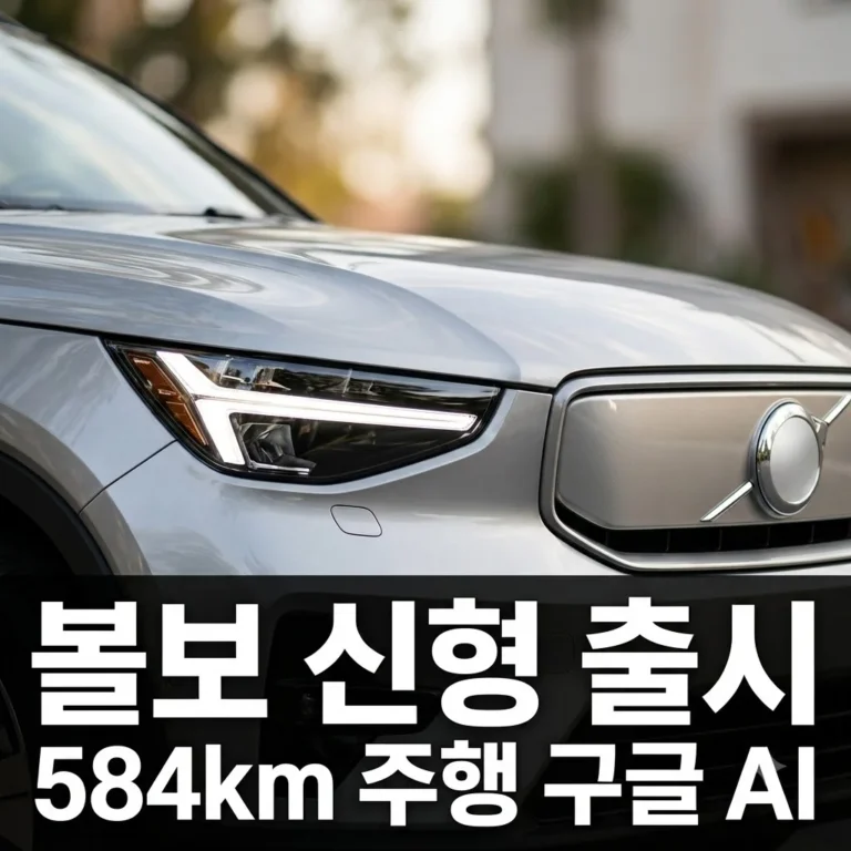 볼보 신형 XC40 EX40 공개, 구글 AI 탑재와 584km 주행거리의 혁신