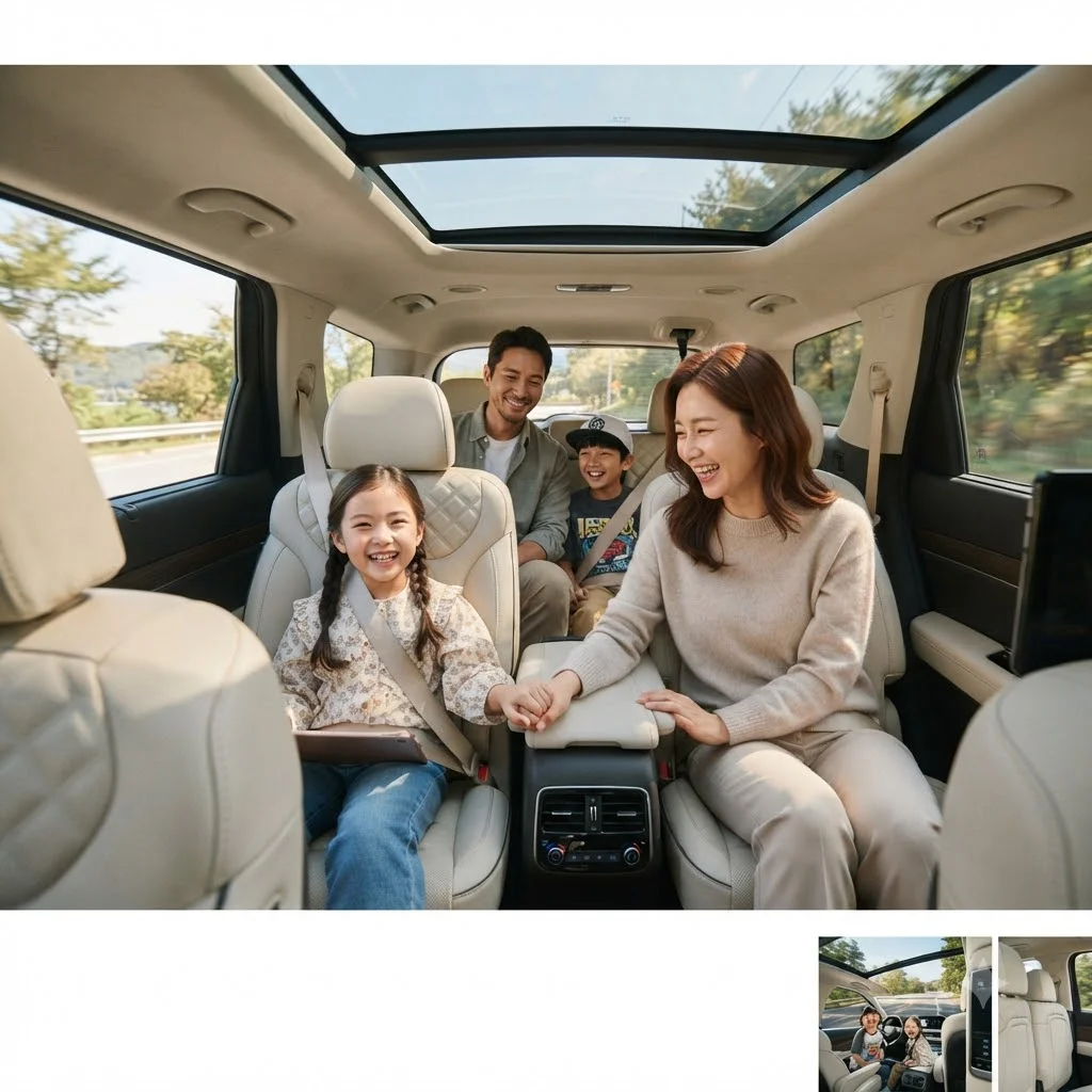 가족을 위한 최적의 공간 설계, 7인승 구성