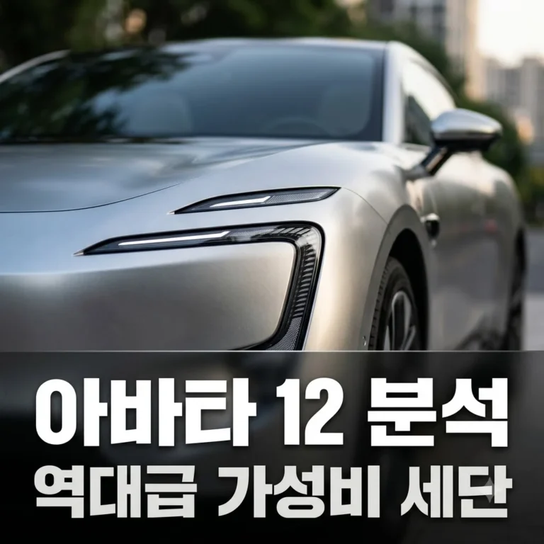 아바타 12 가격 제원 특징 분석, 5천만 원대 중국 프리미엄 세단의 반격