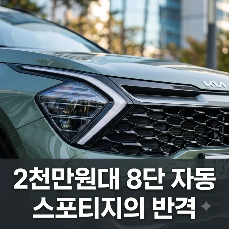 2027 스포티지 8단 자동 탑재! 투싼 대신 고를 수밖에 없는 이유