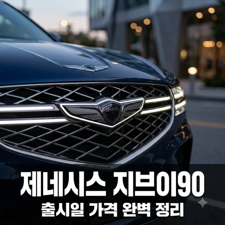 GV90 출시일 가격 제원 완벽 정리! 제네시스 럭셔리 SUV의 정점