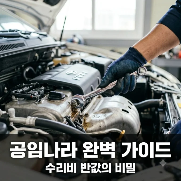공임나라 이용방법 및 공임비 총정리! 내 차 수리비 50% 절약하는 법