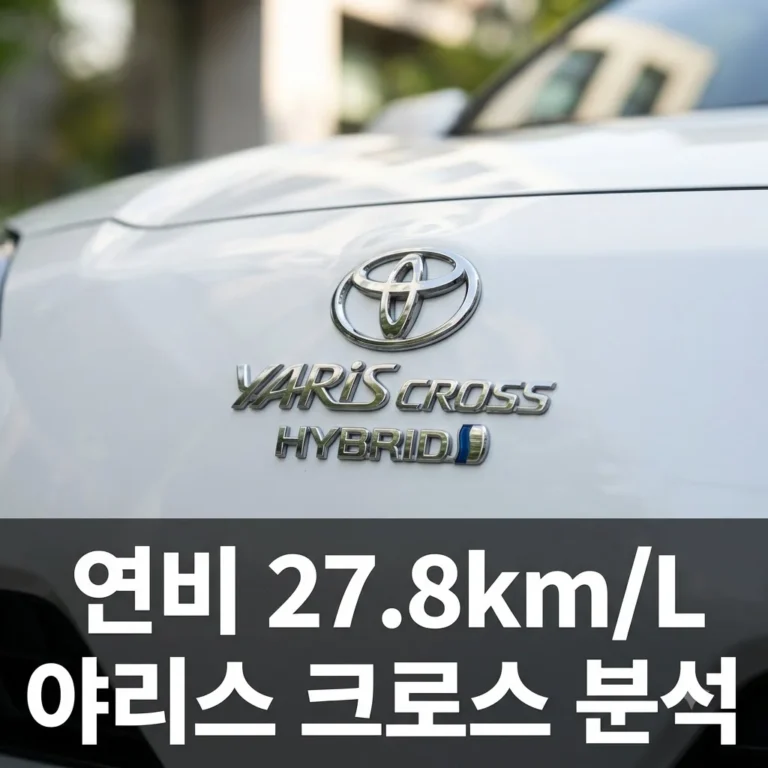 야리스 크로스 하이브리드 연비 27.8km/L 실화? 아반떼보다 좋을까