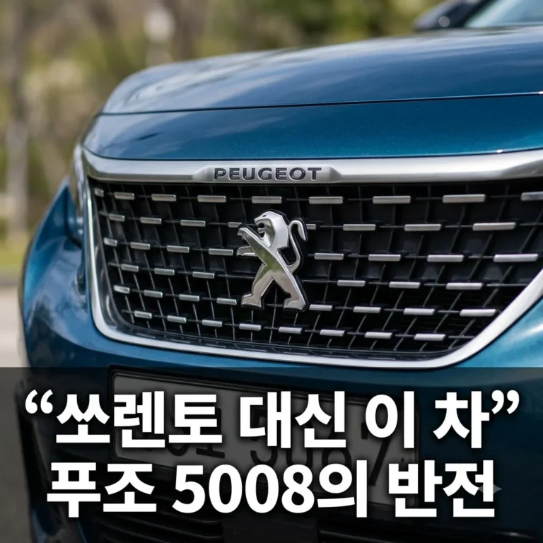쏘렌토 포기? 푸조 5008 하이브리드 가격 제원 7인승 SUV 매력 분석
