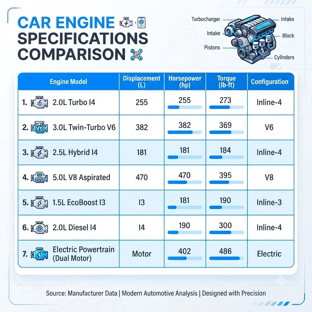 수치로 보는 변화: 2.7L vs 3.0L 엔진 스펙 비교