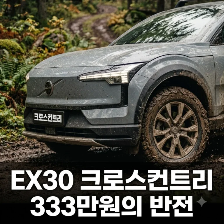 볼보 EX30 크로스컨트리 가격 분석: 333만 원 차이의 반전 매력