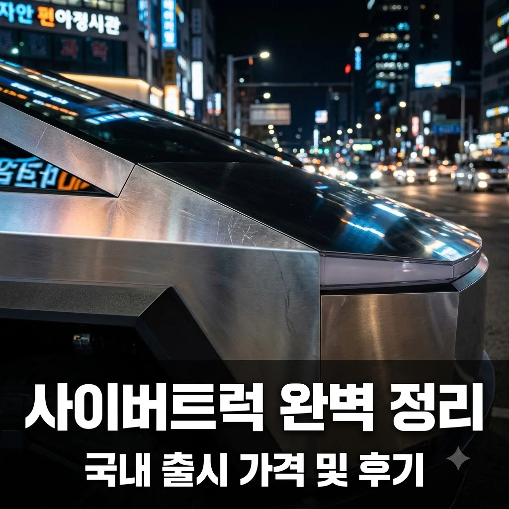 사이버트럭 한국 출시 가격 및 국내 주행 후기 | 테슬라 픽업트럭 완벽 정리
