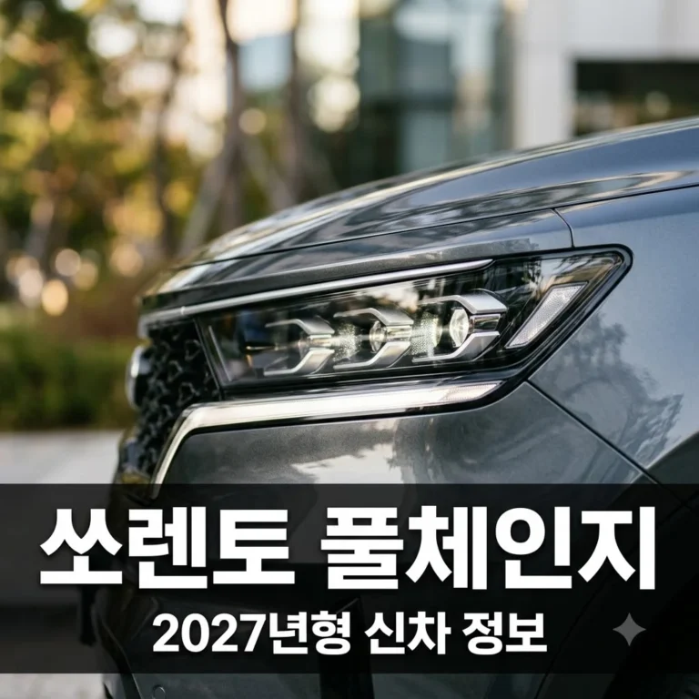 쏘렌토 풀체인지 출시일 가격 제원 총정리! 2027년형 신차 정보