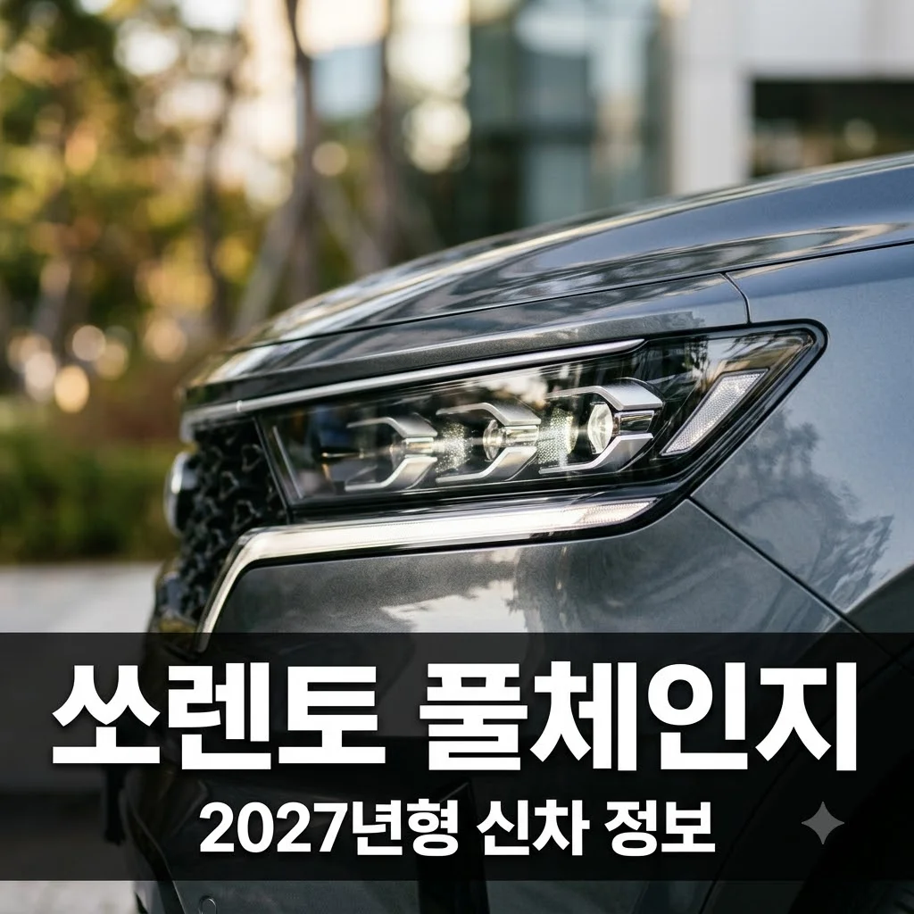 쏘렌토 풀체인지 출시일 가격 제원 총정리! 2027년형 신차 정보