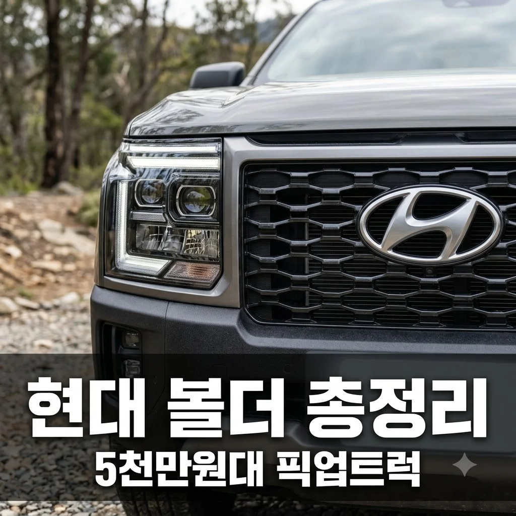 현대 볼더 출시 정보 총정리! 5.4m 거구 픽업트럭 5천만원대 가능할까?