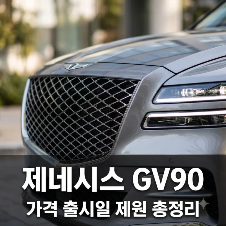 gv90 출시일 가격 제원 총정리: 제네시스 최상위 전기 SUV의 모든 것