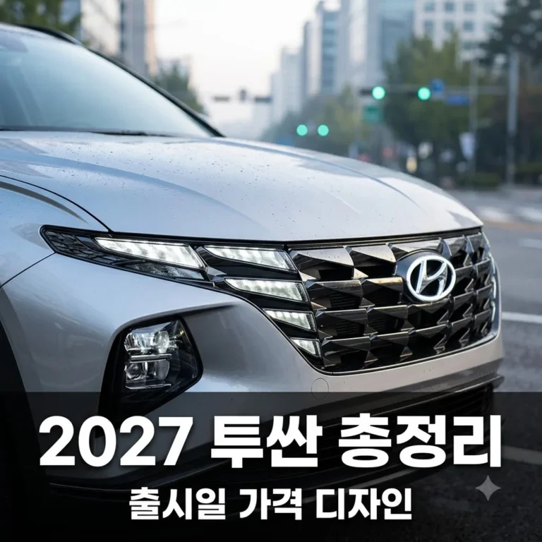 2027 투싼 풀체인지급 변화? 출시일 가격 디자인 총정리