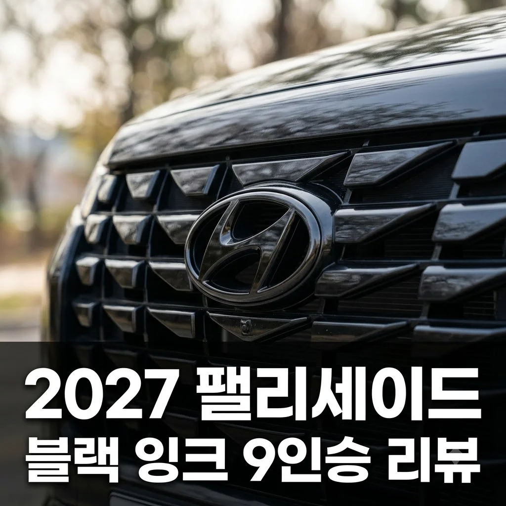 2027 팰리세이드 블랙 잉크 9인승 리뷰: 디자인부터 공간까지 총정리