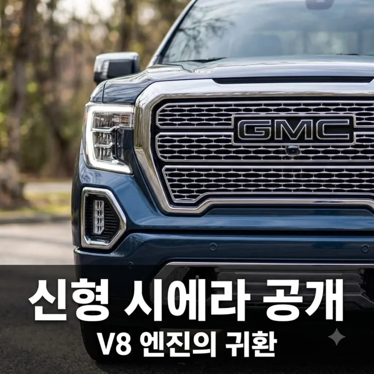 2027 GMC 시에라 1500 공개: 6.6L V8의 웅장함과 60인치 스크린의 혁신
