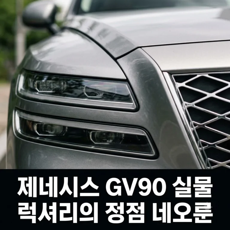 제네시스 GV90 실물 및 제원 총정리: 네오룬이 현실이 된 순간