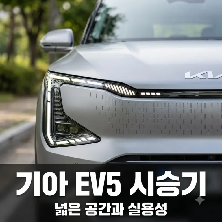 기아 EV5 가격 주행거리 실내 공간 시승기: 준중형 SUV의 새로운 기준
