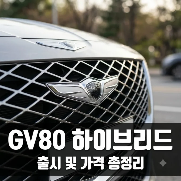 gv80 하이브리드 출시일 가격 연비 총정리: 2.5 터보의 귀환
