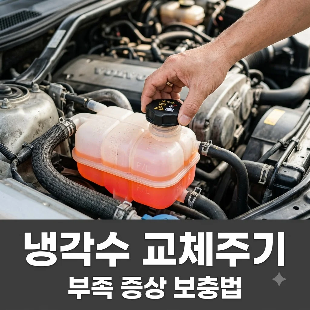 자동차 냉각수 교체주기 및 부족 증상 보충 방법 완벽 정리