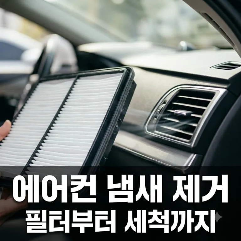 자동차 에어컨 냄새 제거 방법|필터 교체부터 에바크리닝까지