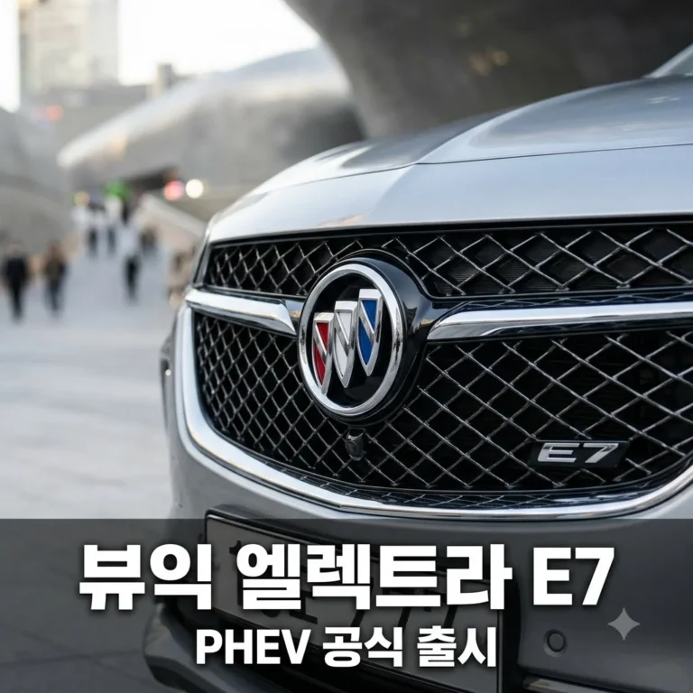 뷰익 엘렉트라 E7 한국 출시! 4천만원대 PHEV SUV의 압도적 성능