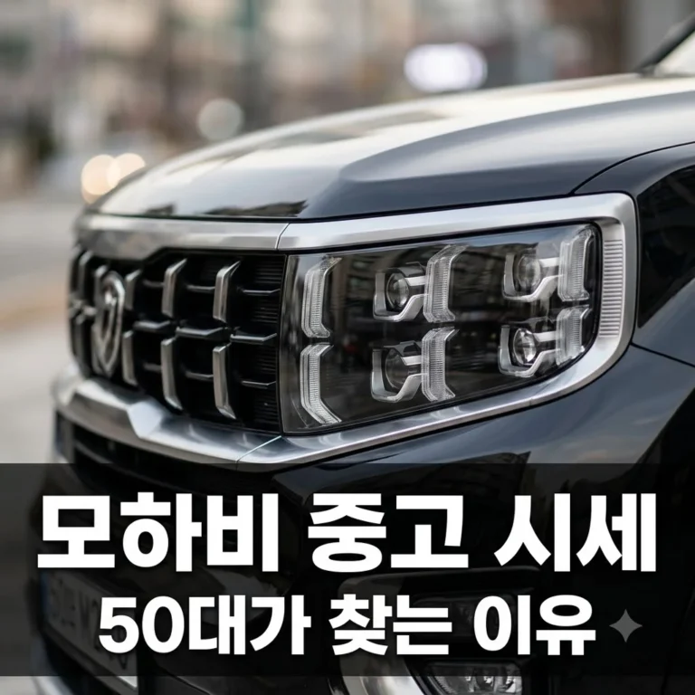 기아 모하비 더 마스터 중고 가격 방어 이유! 50대가 다시 찾는 정체