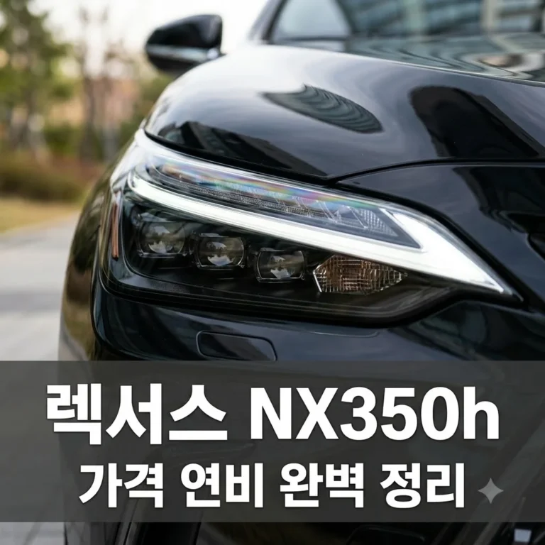 렉서스 NX350h 가격 연비 완벽 가이드 | 하이브리드 SUV의 정석
