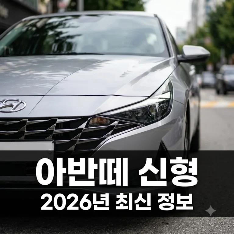 아반떼 신형 가격 제원 완벽 가이드 | 2026년 최신 정보