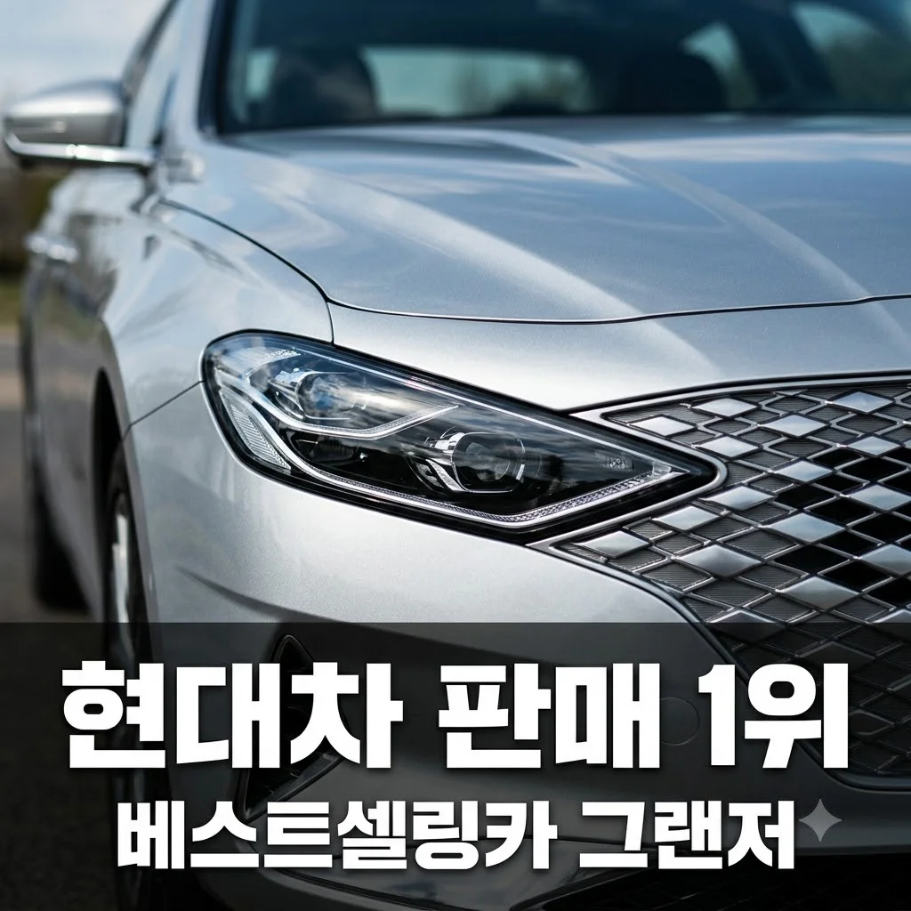 현대차 국내 판매 1위 탈환! 9월 베스트셀링카 그랜저의 위력