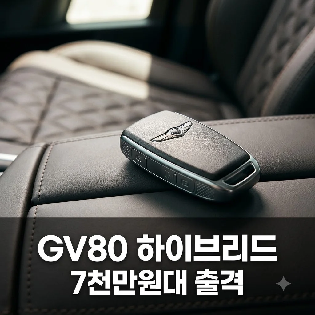 GV80 하이브리드 가격 7천만원대 확정? 제네시스 승부수 분석