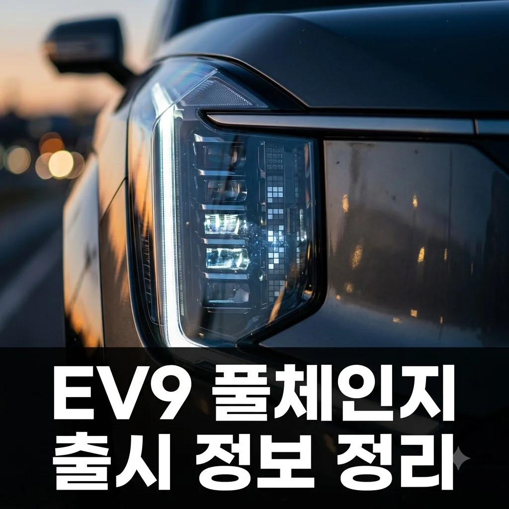 기아 EV9 풀체인지 예상도 공개! 주행거리 600km 가격 출시일 전망