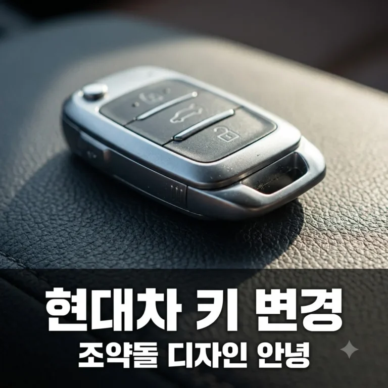 현대차 스마트키 디자인 변경 확정... "조약돌 키" 2027년 안녕