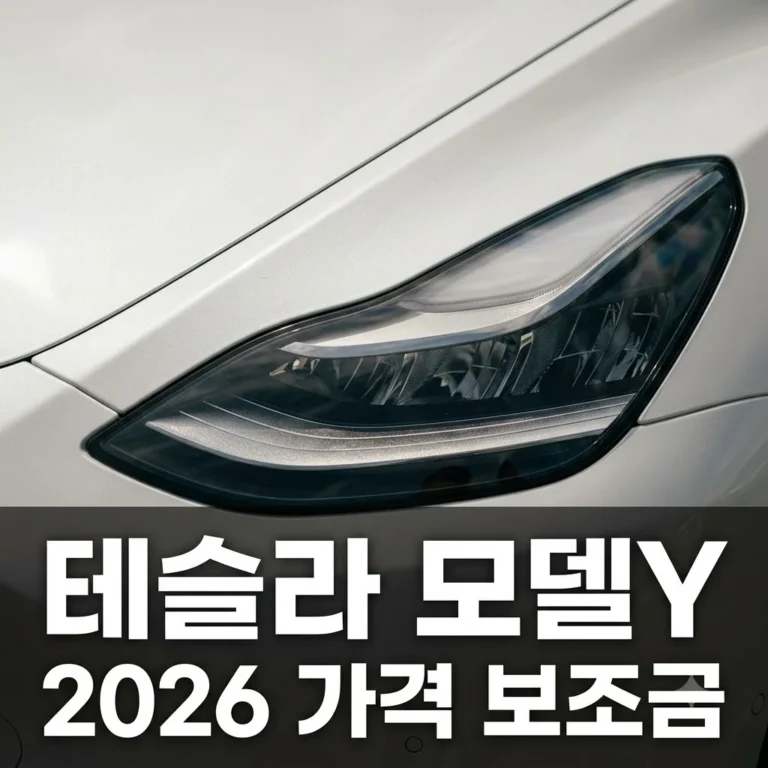 테슬라 모델Y 2026 가격 보조금 총정리: 후회 없는 구매 가이드