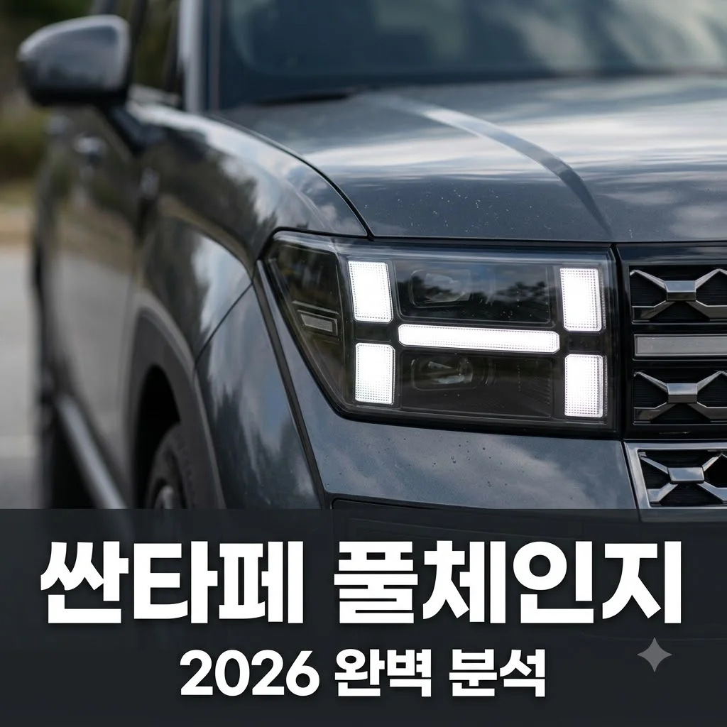 싼타페 풀체인지 가격 제원 출시일 | 2026년 최신 구매 가이드
