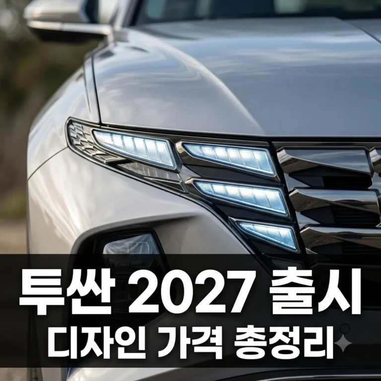 투싼 2027 출시일 디자인 예상 총정리: 하이브리드 연비와 가격 변화