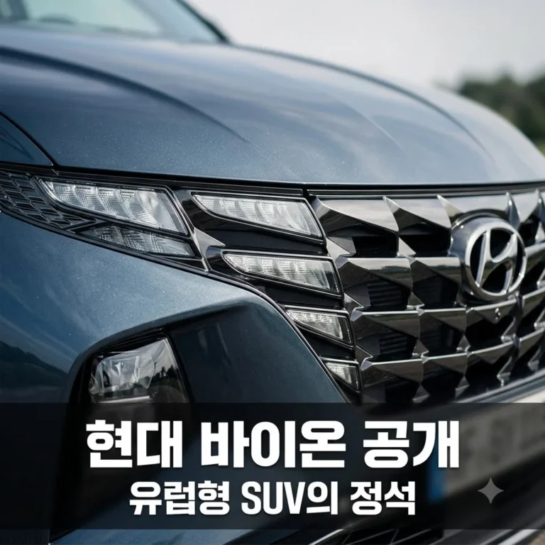 현대차 유럽 전략형 바이온 공개, 디자인부터 성능까지 총정리