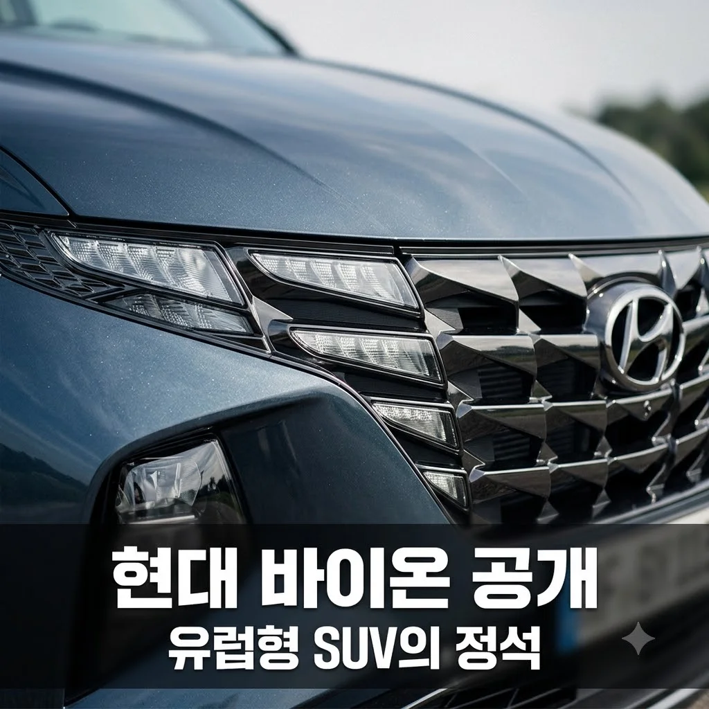 현대차 유럽 전략형 바이온 공개, 디자인부터 성능까지 총정리