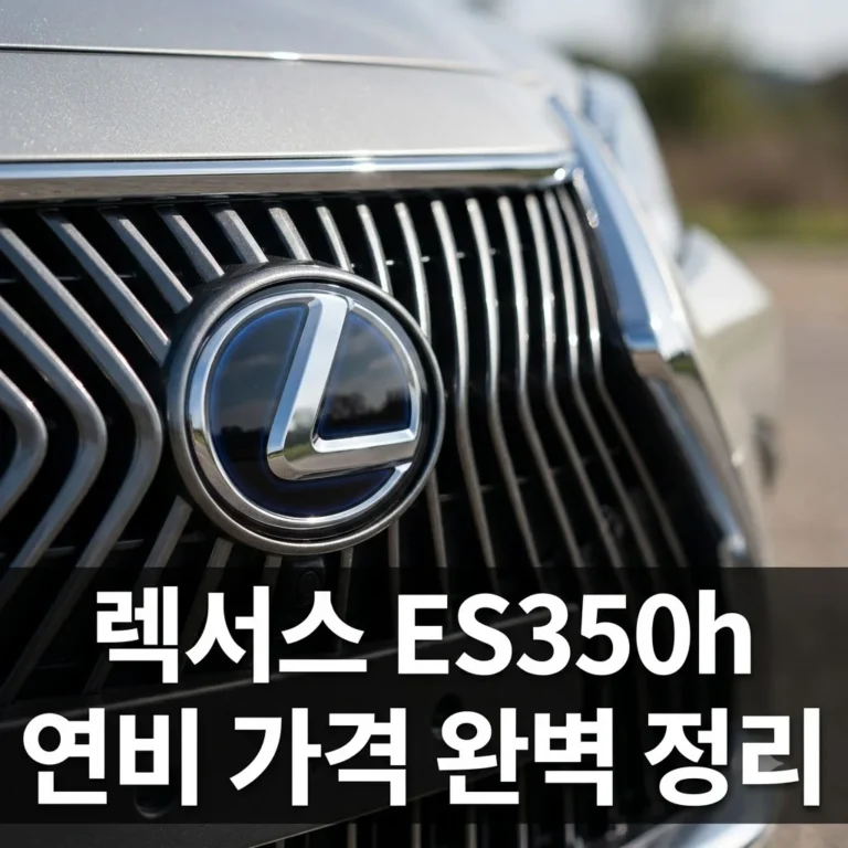 렉서스 ES350h 연비 가격 유지비 완벽 정리 | 하이브리드 세단 끝판왕