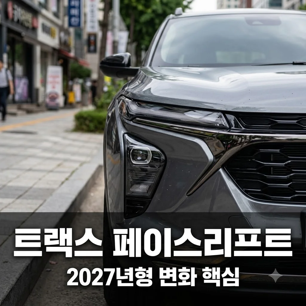 2027 쉐보레 트랙스 페이스리프트 변화 핵심 디자인 및 가격 분석